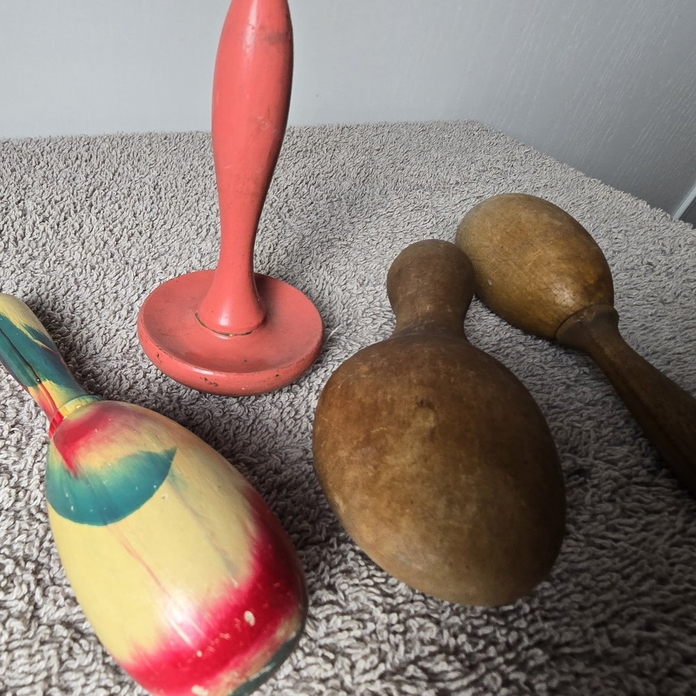 Vintage Four Wooden Sock Darners - Picture 5 of 9